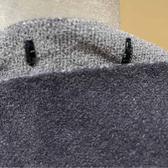 Barefoot Dreams Grey Striped Ocean Breeze Poncho - Picture 5 of 7